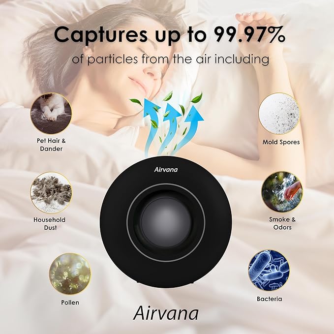AV150AP True HEPA Tabletop Air Purifier, White