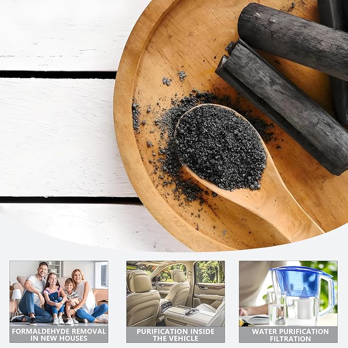 Premium Activated Carbon, 8 Ounces Activated Charcoal Bulk for Aquariums And Fish Tanks, Air Filtration Odor Scrubbing For Grow Tents Hydroponics Aquariums Ponds -Keep Water Crystal Clear (16 Ounces)