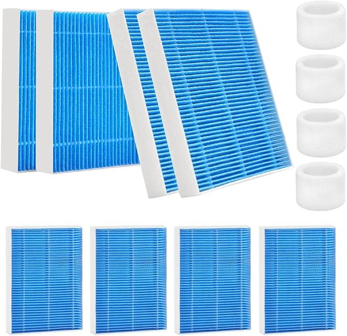 8-Pack Replacement Filters Compatible with LEVOIT Superior 6000S Smart Evaporative Humidifier + 4-Pack Top Fill Humidifier Replacement Filters Compatible with LEVOIT Humidifiers