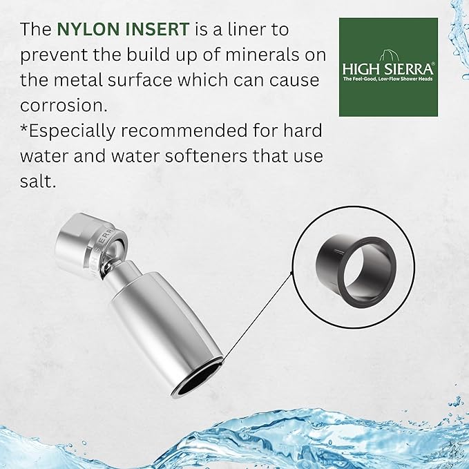 High Sierra Showerheads® - CLASSIC™ Solid Metal 2.0 GPM Award Winning, High Pressure Shower Head, Patented Nozzle Never Clogs - Oil Rubbed Bronze Finish