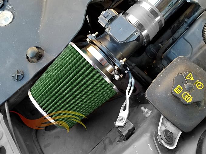 3.5" 89 mm Inlet Cold Air Cone Replacement Performance Washable Clamp-On Dry Air Filter