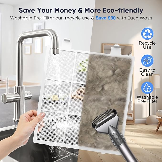 Smart Wifi Air Purifiers for Home Large Room Up to 3000 Ftยฒ, DAYETTE Air Cleaner with Washable Filters, Air Quality Monitor, 4 Fan & 22 dB Sleep Mode for Bedroom Living Room