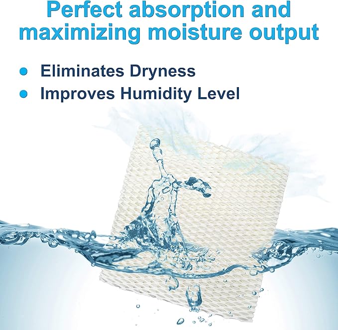 HQRP Wick Filter Replacement for Essick Air AIRCARE 1041 compatible with AIRCARE Essick Air 400, 500, 600, 696, 4000, 6000, 4D7, 4DTS, ED11 series Console Humidifiers