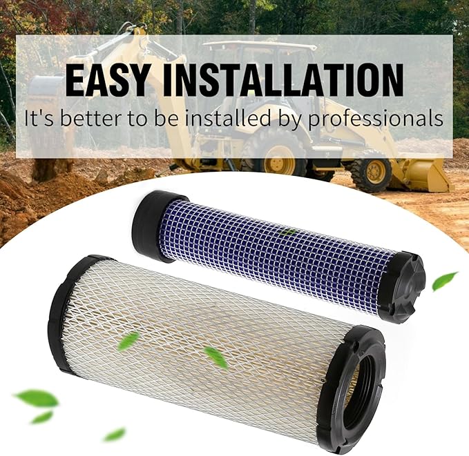 P822768 Air Filters, Replacement for Kubota L48 R420 R520 U45S M4700 M4800 M4900 M5400 M5700 U45ST U55-4 MX4700 MX5000, Replaces R1401-42280 P822769 RE68048 RE68049