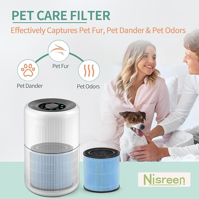 2-Pack AP0601 True HEPA Replacement Filter, Compatible with AP0601/AP0601-RF Air Pu-rifier, with H13 True HEPA Filter and High-Efficiency Activated Carbon 4-IN-1 Filtration, 2 Packs