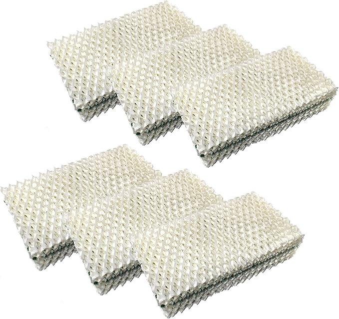 HQRP Humidifier Wick Filter Compatible with Sears Kenmore 14909, 14912, 32-14912, 42-14912, Emerson Essick Air AIRCARE HDC-2R & HDC-411, BestAir E2R Replacement, 6-Pack