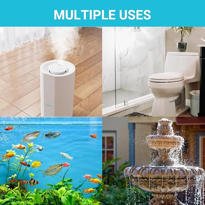 Humidifier Cleaning Ball – Fight Humidifier Mold and Bacteria with Humidifier Cleaner, Prevents Hard Water Build-Up, Eliminates White Dust, Removes Odor, For All humidifiers, Fish Tank