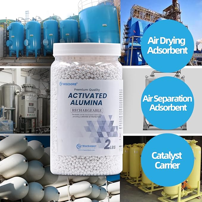 8 LBS Activated Alumina, Alumina Desiccant, Reusable Dessicant Dehumidifiers Desiccant Moisture Absorber