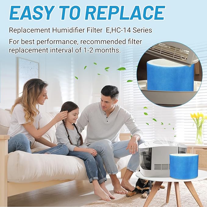 Lemige 3 Pack Upgraded HC14 Filter E Compatible with HC-14 Series HC-14V1 HC-14 HC-14N, Models HCM-6009 HCM-6011 HEV680 HEV685 Series