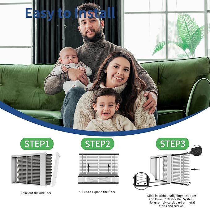 1 Pack 213 Filter Replacement Compatible with AprilAire 213 Whole House Air Purifiers Models,1210,1620,2210,2216,3210,4200,MERV 13 Furnace Filter Replacement,20x25x4inch
