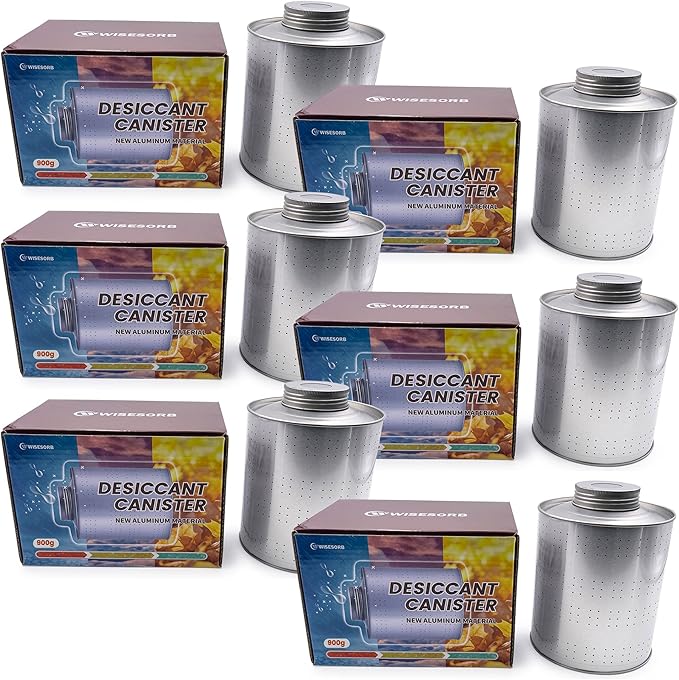 900 Gram 6 Pack Dehumidifiers for Home, Rechargeable Gun Safe Dehumidifier, Gun Safe Accessories 2 LBS Dehumidifier for Basement, Closet, Garage, Safe, Car, Moisture Absorbers Desiccants