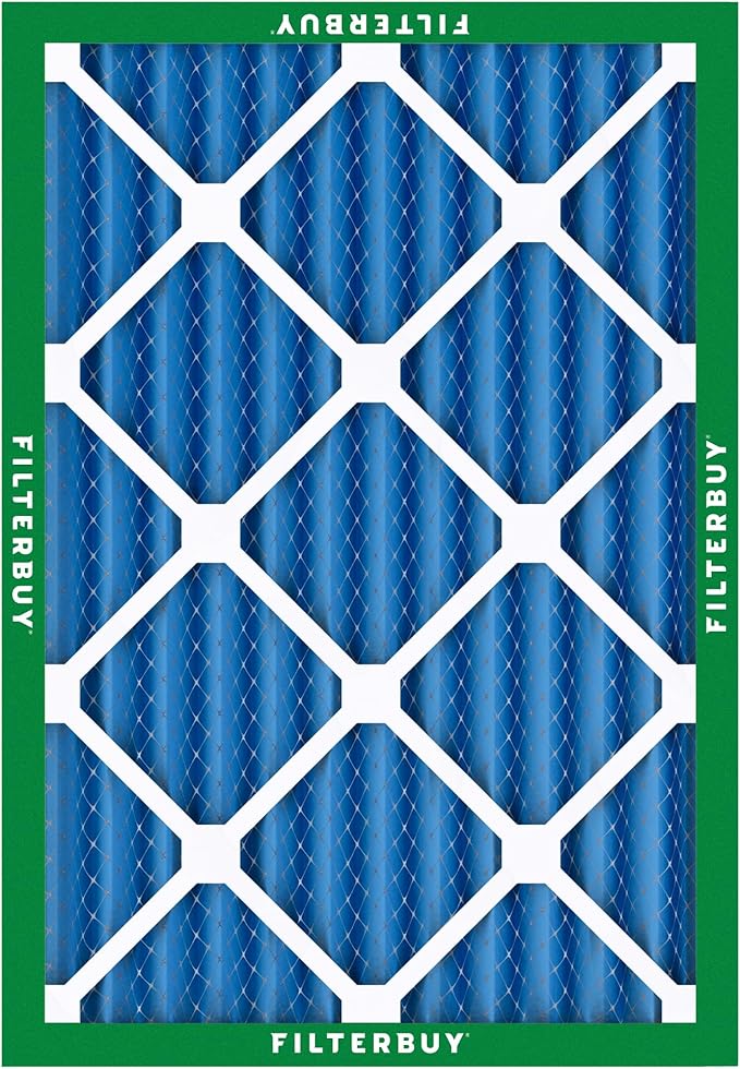 Filterbuy 20x25x2 Air Filter MERV 13 (MPR 1900) Health Defense Replacement (3-Pack), Electrostatic Pleated HVAC AC Furnace Filters, Made in USA (Actual Size: 19.50 x 24.50 x 1.75)