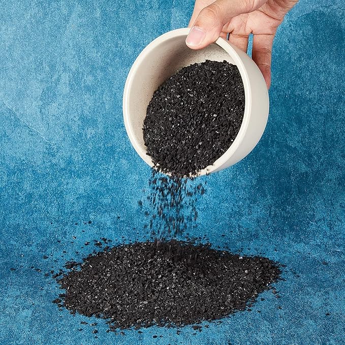 Timgle 6.6 Lbs Bulk Water Air Filter Activated Charcoal Coconut Hull Granular Activated Carbon 10-18 Mesh Water Distiller Charcoal Filters Media for Filtration