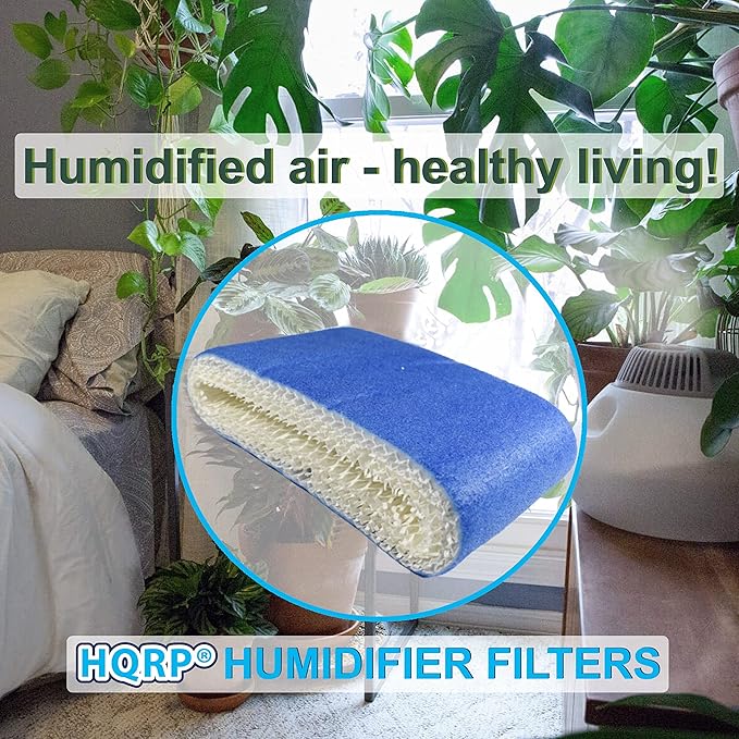 HQRP 3-Pack Wick Filter Blue HC888 HC888N Compatible with Honeywell Filter C HCM-890 HEV320 Series HEV320B HEV320W HCM-890B HCM-890C HCM-890BTG HCM89020 HCM-890MTG Humidifiers