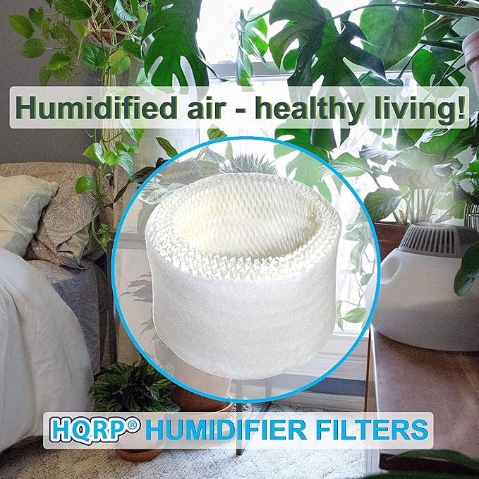 HQRP 2-Pack Wick Filter Compatible with Honeywell HEV680 HEV685 Series HEV680B HEV680W HEV685W HEV685B Humidifiers, HC14V1 Filter E Replacement