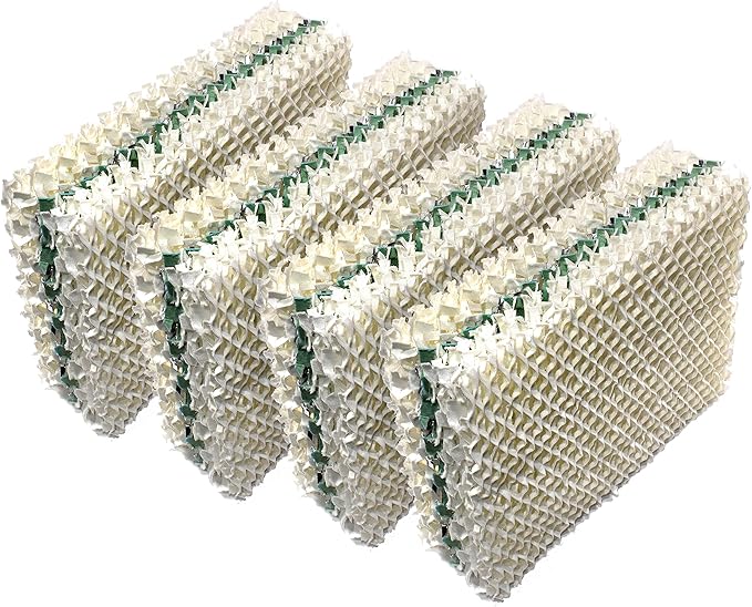 HQRP 4-Pack Wick Filter Replacement for Essick Air AIRCARE HDC12 / HDC-12 compatible with EA1407 / HD1409 Evaporative Humidifier, BestAir ES12