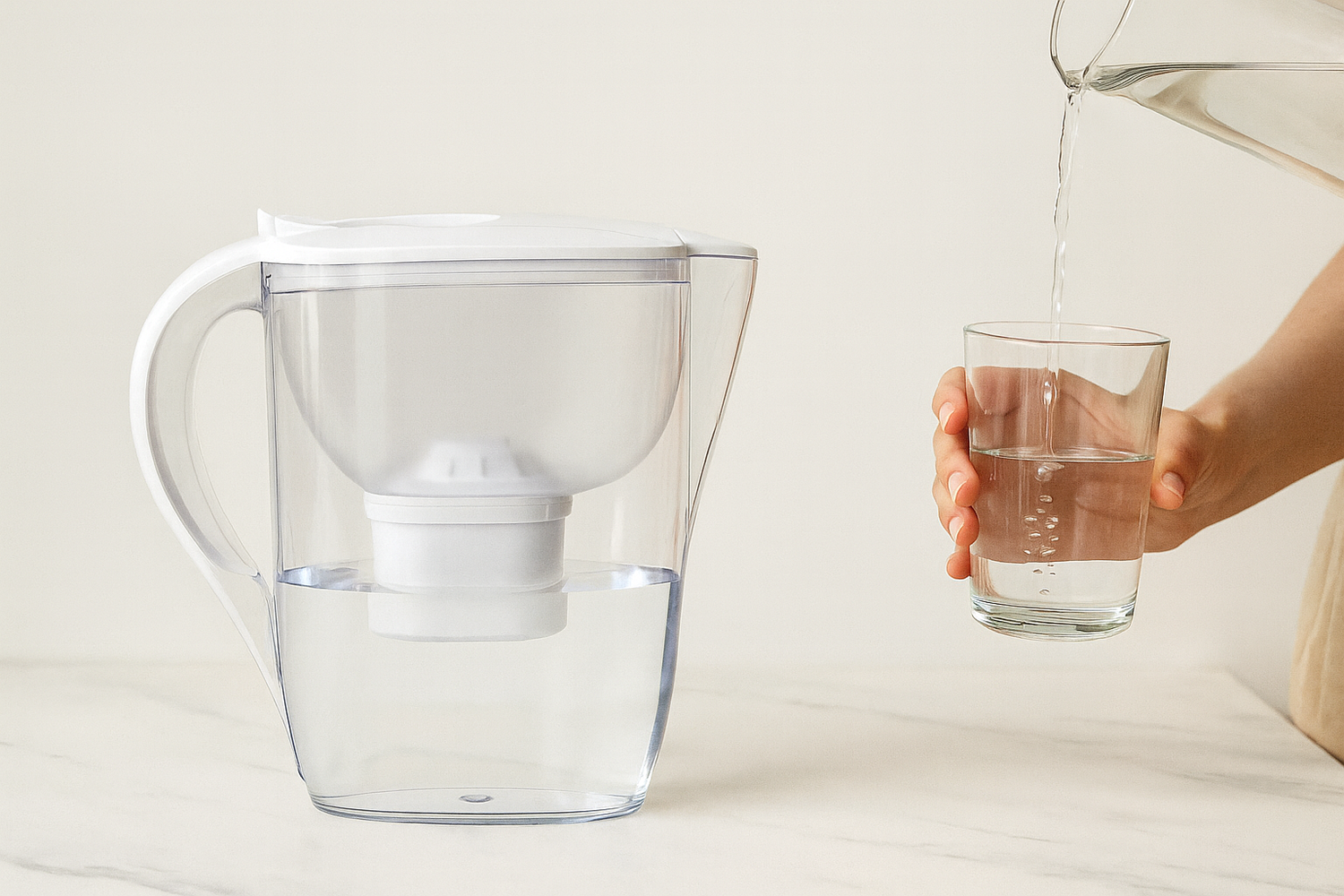 BPA-Free mark with water pitcher