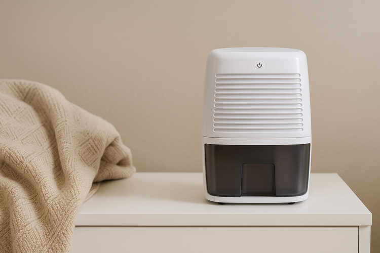 Small dehumidifier on desk