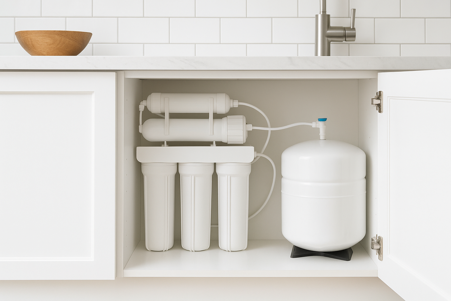 Reverse osmosis water system pipes