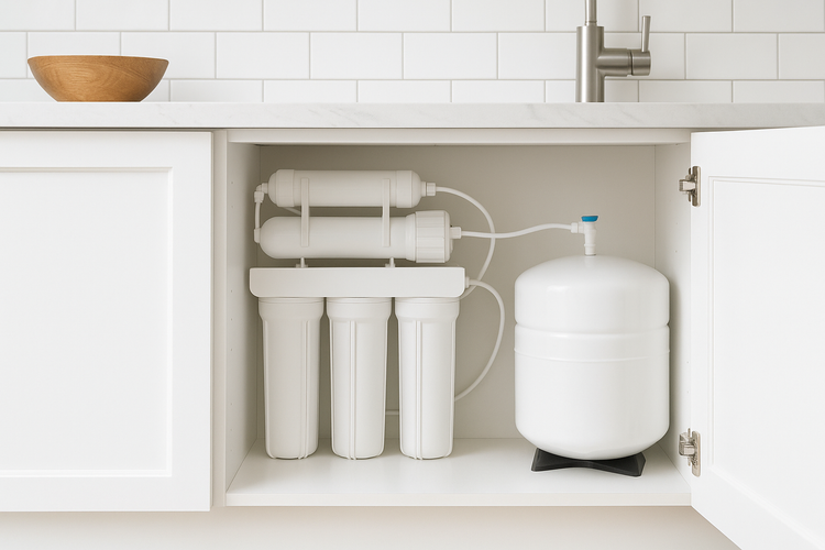 Reverse osmosis water system pipes