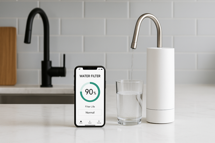 Smart water filter with IoT concept