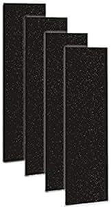 CFS – Carbon Activated Pre-Filter Compatible with FLT4825 HEPA Filter, AC4800 Series, Filter B Models – Fresh and Filtered Air for Indoor – Charcoal Air Filter Sheet – Black (4 Pack)