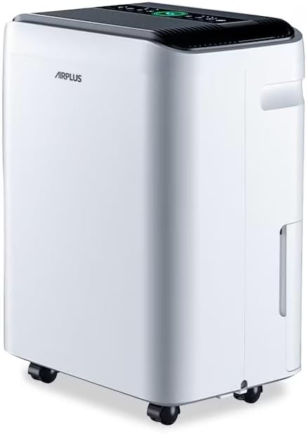 AIRPLUS 70 Pints Dehumidifiers for Home, 4500 Sq. Ft Dehumidifier for Basement with Drain Hose, Continuous Drainage, Intelligent Humidistat, Dehumidifier for bathroom, bedroom, Large Room