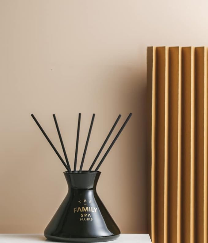 120PCS Black Fiber Reed Diffuser Sticks 7.5in/19CM Diffuser Sticks Diffuser Reeds Replacements Sticks for Home,SPA