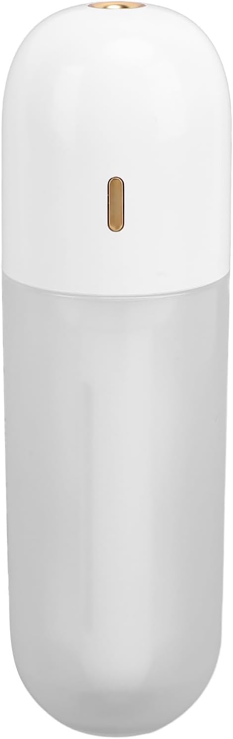 Asixxsix Mini Portable Humidifier, 100ml Cool Mist Humidifiers, USB Rechargeable Humidifier Wand, Travel Personal Humidifiers for Office, Bedroom, Quiet to Operate (White)