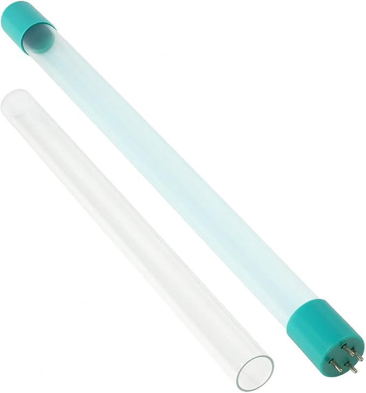 Kind Water UV Replacement Lamp & Quartz Sleeve – Fits E-1000 UV, E-2000 UV & E-3000 UV Whole House Systems – Annual Kit for UV Water Purification