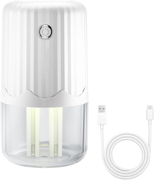 Small Humidifier,400ml Bedroom Night Lights Humidifiers Silent Operation with Colorful Night Light & Silicone Sealing Ring for Car Travel Office Bedroom