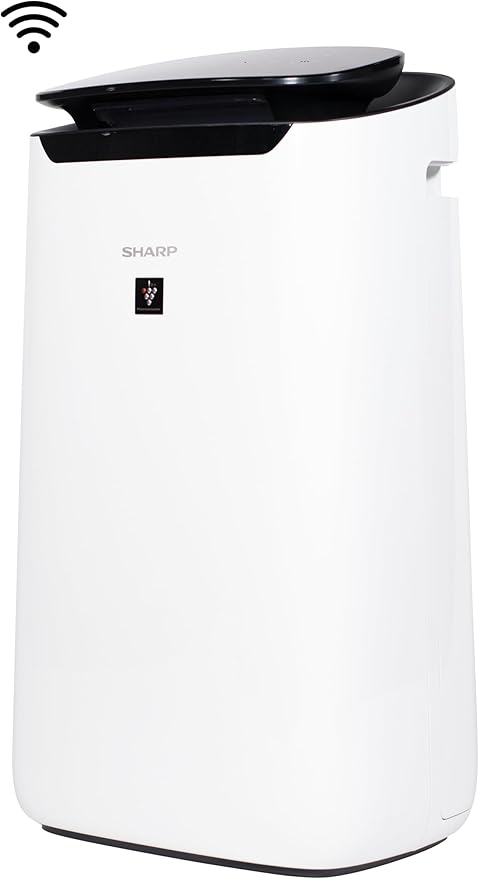 SHARP Smart Air Purifier for XL Rooms – Covers up to 2,430 sqft in one hour, Compatible w/Alexa, True HEPA Filter Air Purifier for Living Room, Dust, Smoke, Pollen - FXJ80UW
