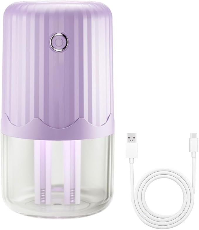 Small Humidifier,400ml Bedroom Night Lights Humidifiers Silent Operation with Colorful Night Light & Silicone Sealing Ring for Car Travel Office Bedroom