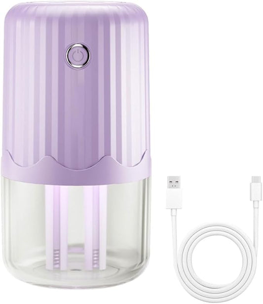 Small Humidifier,400ml Bedroom Night Lights Humidifiers Silent Operation with Colorful Night Light & Silicone Sealing Ring for Car Travel Office Bedroom