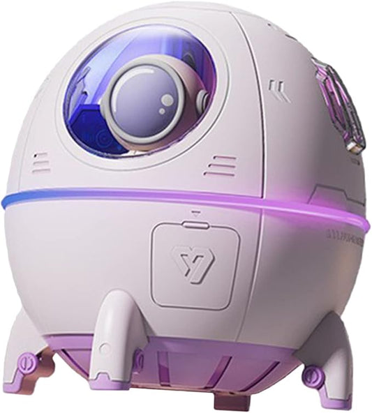 KICHOUSE Humidifiers Spaceship Design Car Diffuser Humidifier Night and Girls Room