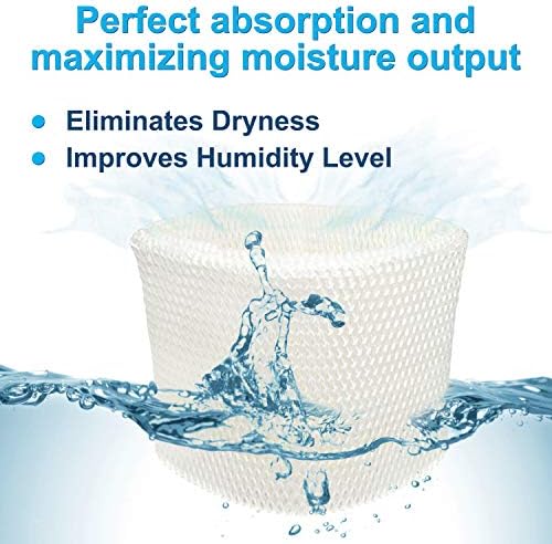 HQRP 2-Pack WF2 Humidifier Wick Filter for Vicks VEV320, VEV400, V3100, V3500, V3600, V3700, V3800, V3900, V3500N, V3850, V750, Kaz 3020 KAZ3020 Humidifiers