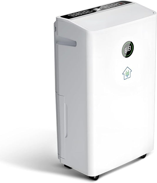6,500 Sq.Ft Dehumidifier with Drain Hose, 60 Pints Narrow Dehumidifiers for Basement Bedroom Bathroom Large Room Home – Smart Humidity Control, 3 Modes, Dry Clothes, 24H-Timer, Auto Defrost