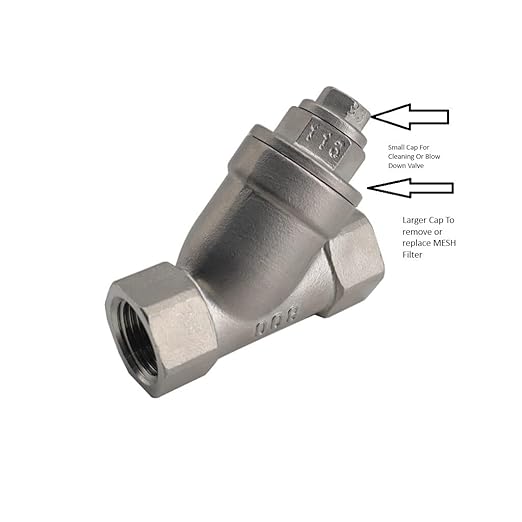 1 1/2" Y Strainer Stainless Steel 316 800 PSI WOG 20 Mesh