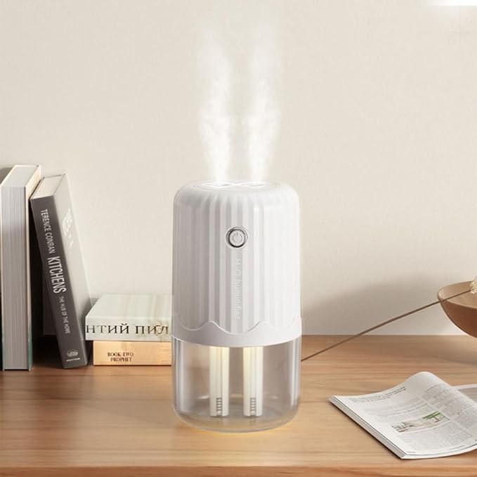 Small Humidifier,400ml Bedroom Night Lights Humidifiers Silent Operation with Colorful Night Light & Silicone Sealing Ring for Car Travel Office Bedroom