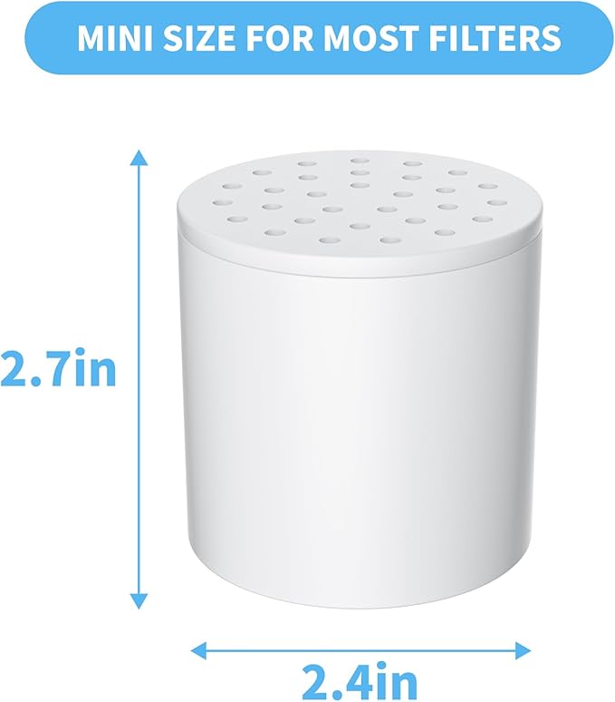 4 Pack*20 Stage Shower Filter Replacement Cartridge for Hard Water Shower Head Filter, Remove Sediment, Heavy Metals, Iron, Other Deposits to Optimize Water Quality (Cartridge Only)