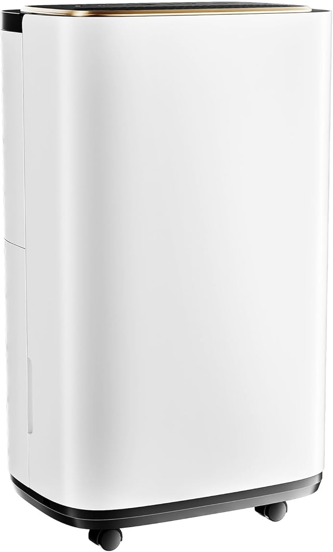 Sweetcrispy 2,000 Sq. Ft. Dehumidifier for Basement, 30 Pints Dehumidifiers for Home with Drain Hose, 74oz Water Tank Portable Quiet Moisture Remover, Ideal for Bedroom & Bathroom