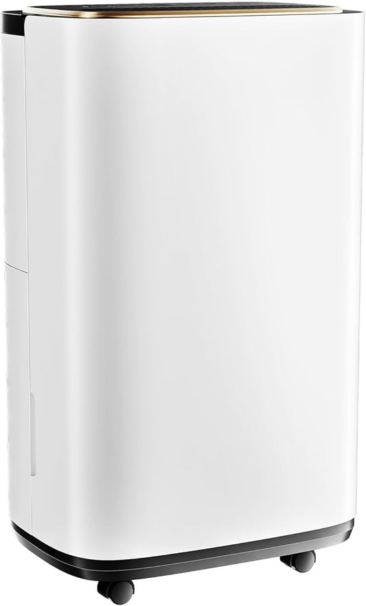 Sweetcrispy 2,000 Sq. Ft. Dehumidifier for Basement, 30 Pints Dehumidifiers for Home with Drain Hose, 74oz Water Tank Portable Quiet Moisture Remover, Ideal for Bedroom & Bathroom