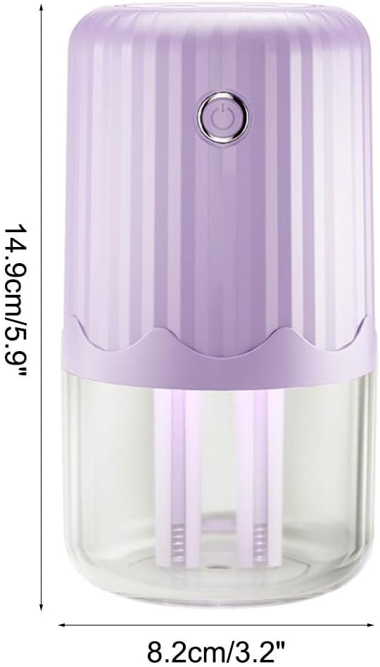 Small Humidifier,400ml Bedroom Night Lights Humidifiers Silent Operation with Colorful Night Light & Silicone Sealing Ring for Car Travel Office Bedroom
