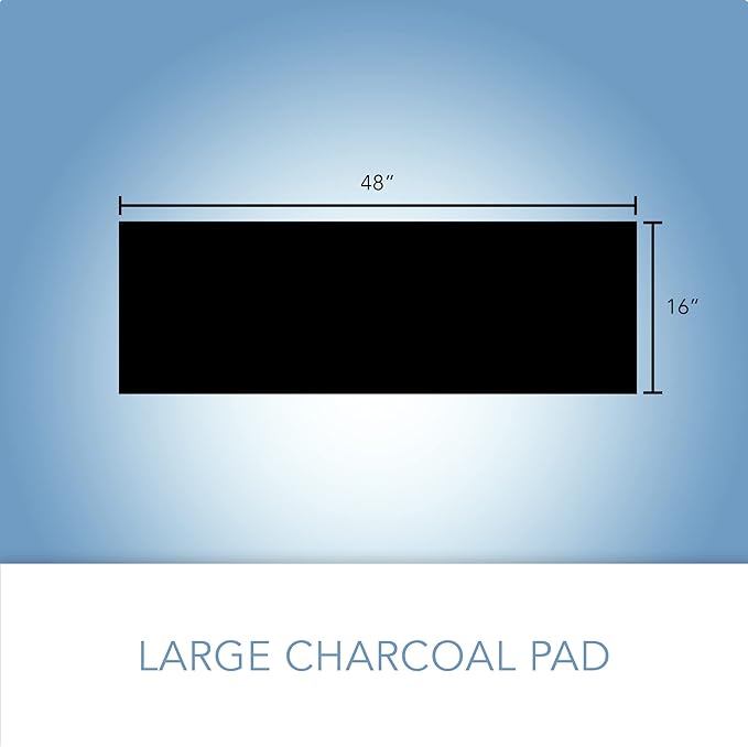 CFS – Pack of 1, Premium Cut-to-Fit Activated Carbon Pre-Filter Pad Compatible with 38002 Models – Fresh & Filtered Air for Indoor and Home – Charcoal Air Filter Sheet – 16" x 48" – Black