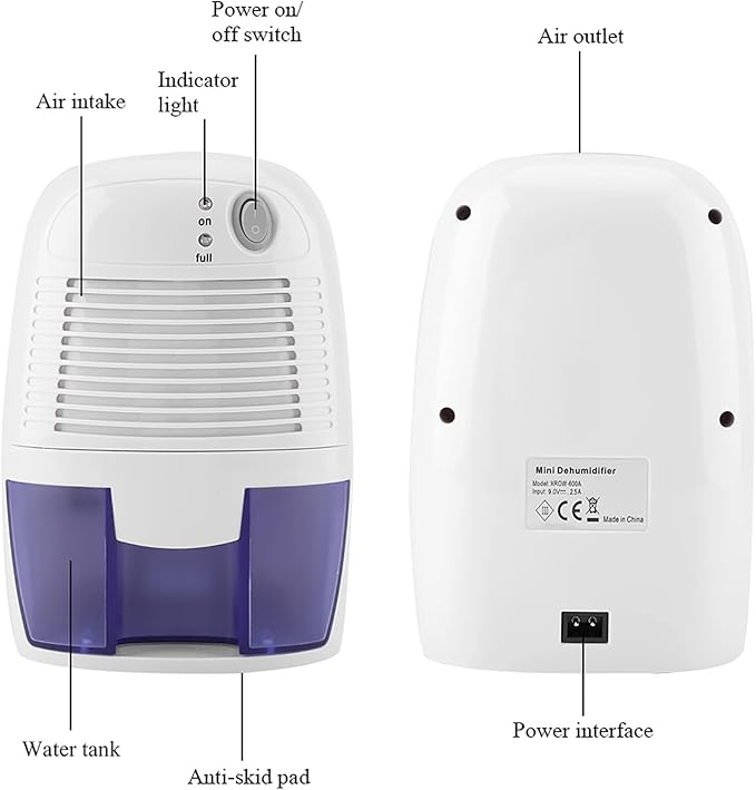 Dehumidifier Home Bedroom Room for for Mini Dehumidifer 220V Miniature Bedroom Room Dehumidifiers (US Plug)