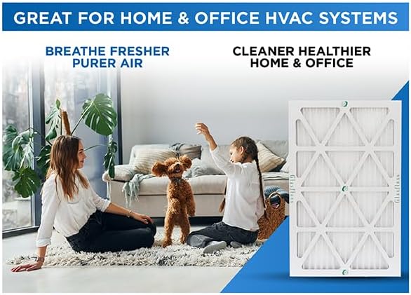 Glasfloss ZL 10x30x1 MERV 10 (FPR 5-6) AC Furnace Air Filters. (Box of 6). Actual Size: 9-5/8 x 29-5/8 x 7/8