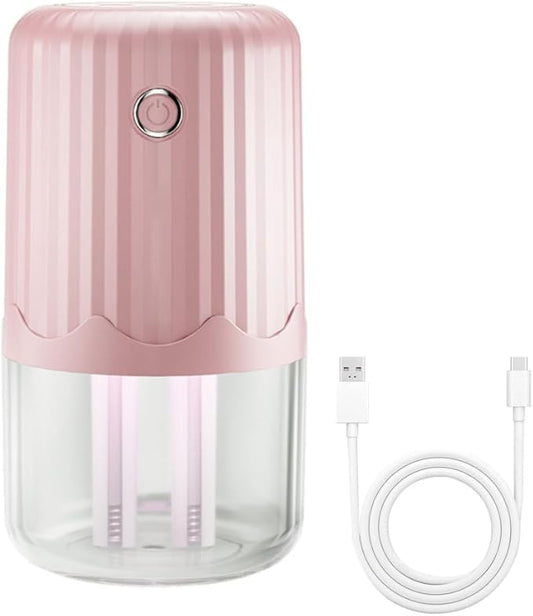Small Humidifier,400ml Bedroom Night Lights Humidifiers Silent Operation with Colorful Night Light & Silicone Sealing Ring for Car Travel Office Bedroom
