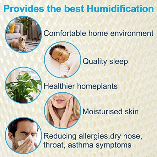 HQRP 2-Pack WF2 Humidifier Wick Filter for Vicks VEV320, VEV400, V3100, V3500, V3600, V3700, V3800, V3900, V3500N, V3850, V750, Kaz 3020 KAZ3020 Humidifiers