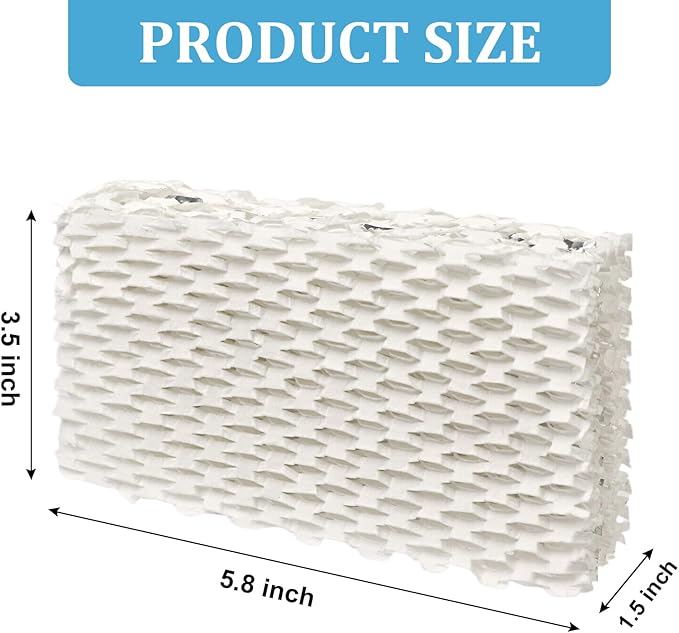 DFD 4-Pack WF813 Humidifier Filter Compatible with Equate Eqwf813 Eq-2119-Ul,Replacement for ReliOn RCM-832,RCM-832N and ProCare PCWF813 Cool Mist Humidifiers Wick Filters