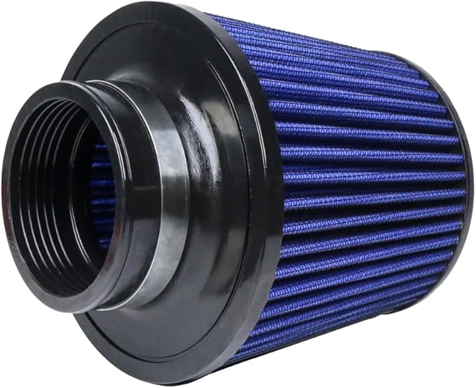 Kyostar Universal Carbon Fiber 3 Inch 76mm Air Intake Cone Filter Replacement Quality Dry Air Filter, Blue